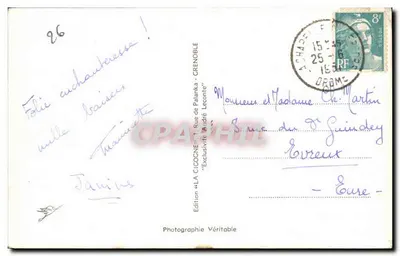Les Grands Goulets — A Estrada — A Cegonha — Verso