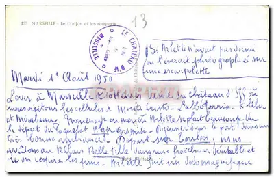 O Donjon e os muros — Marselha — editor desconhecido, n° 133 — Verso