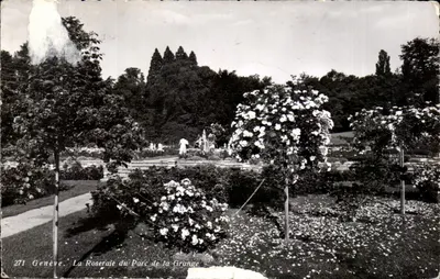 Genève — La Roseraie du Parc de la Grange — éditeur Phot. Edit. G. Sartori, n° 271