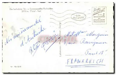 Hochsölden — 2070 m, Ötztal - Tirol — Lohmann - Gurgl, n° 70.10 H — Rewers