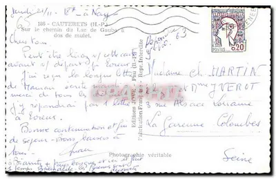Ścieżka do jeziora Gaube — Cauterets (H-P) — Wydawnictwo Jove — Rewers