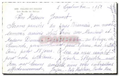 Os bordos do Saleys — Salies-de-Béarn — editor Cap — Verso