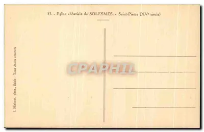 São Pedro — estátua do XVᵉ século — J. Malicot, fot. Sable — Verso