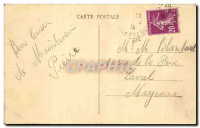 Zamek Maintenon (E.-et-L.) — Widok z miejsca wodnego — G. Poncante, wyd. Devena — Rewers