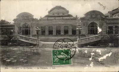 Vichy — Le Casino — La Véranda — LL. — Éditeur : LL. — N° 304