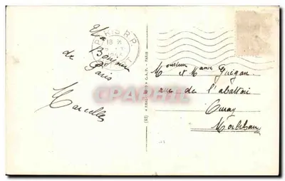 Paryż — Fontanny Pałacu Chaillot i Wieża Eiffla — Wyd. Cap, nr 979 — Rewers