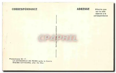 Katedra w Reims — po wojnie — Wydawnictwo Katedra Reims, nr 17 — Rewers