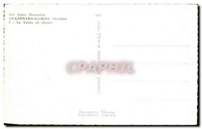As Alpes Mancelles — ST-LÉONARD-des-BOIS (Sarthe) — 7 - A Vale da Misère — Comither (S.-et-L.) — Verso