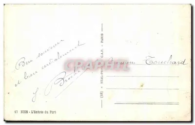 Nice - De Ingang van het Haven — C.A.P. (48) — Achterkant