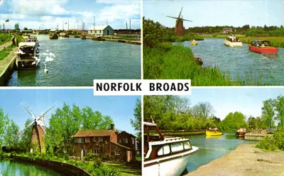 Norfolk Broads — vista panorâmica — editor não visível