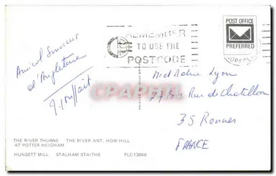 Norfolk Broads — vista panorâmica — editor não visível — Verso