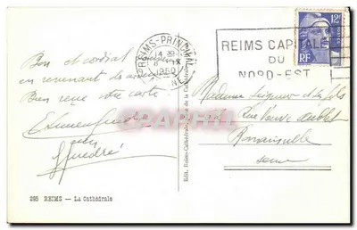 Reims — A Catedral — Editora Reims-Catedral, n°295 — Verso