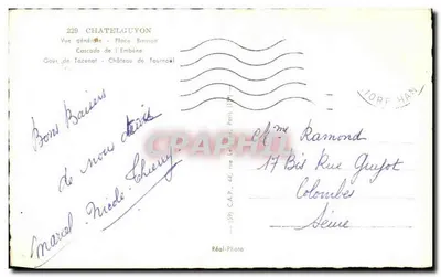 Châtelguyon — Souvenir — Réal-Photo n°229 — Rewers
