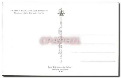 Monte Santo-Mihiel — Ovelhas nos campos salinos — Les Éditions du Gabier — Verso