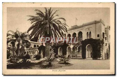 Palácio Argelino — Argélia — editor A. Bregor frères, Paris