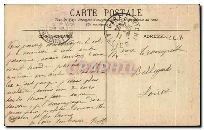 Vichy — Entrada dos Banhos 2ª classe — G.D. — Verso