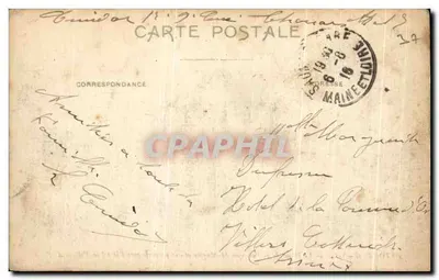Tours (Indre-et-Loire) — Dach Katedry św. Martyna i ogólny widok ku Hotelowi de Ville — A.P. — Rewers