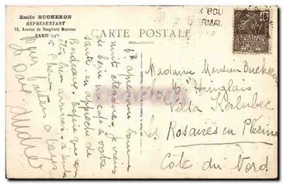 Vista generale di Talloires, presa da St-Germain — Ed. Vve Pugnallier, Toulouse — Verso