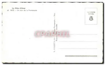 Nice — Kąt Promenady — L. Gilletta & Cie — Rewers