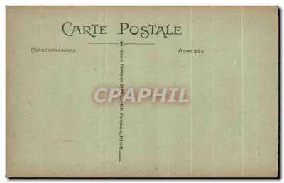 Nice — Wodospad zamku — Wydawnictwo Baylone Frères, Nice, nr 108 — Rewers