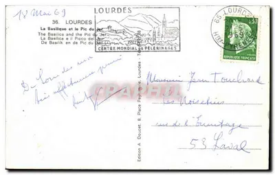 Lourdes — Bazylika i szczyt Jer — Wydawnictwo Edlux — Rewers