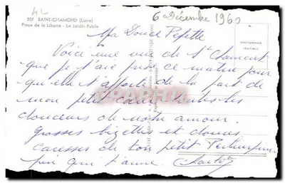 Saint-Chamond — Souvenir de Saint-Chamond — La Fond — Rewers