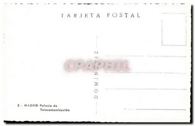 Madryt — Pałac Telekomunikacji — Rewers