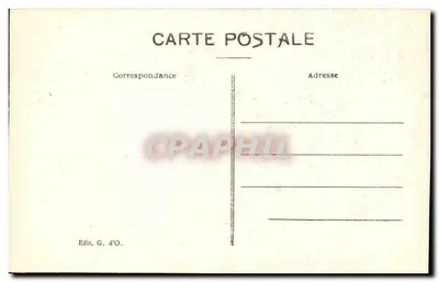 Montferrand — Dziedziniec Hotele Montorcer lub dom Lucrèce — Wyd. G. d'O. — Rewers