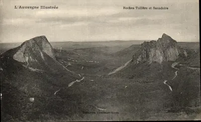 Roches Tuilière e Sanadoire — L'Auvergne Illustrée — Collezione EYBOULET frères