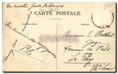 Montpellier — Pałac Sądowy — Wyd. L.J. Albaille, Montpellier — Rewers