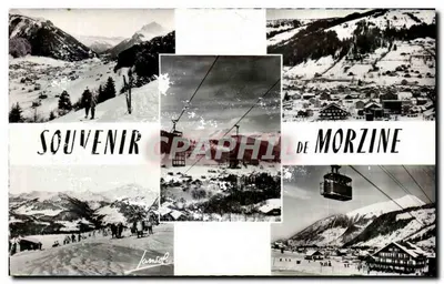 Morzine — vue de la station de ski et du téléphérique — Éditions Photographiques JANSOL