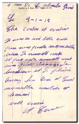 Gniazdo — rzeźba nymfy i dzieci — A. Mayer, Paryż, nr 130 — Rewers