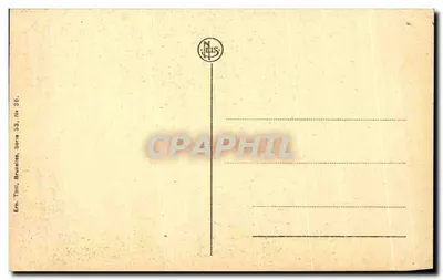 Dinant — Roche à Bayard — widok rzeki z łodzią i skałą — wydawca N. Thill, seria 58, nr 36 — Rewers