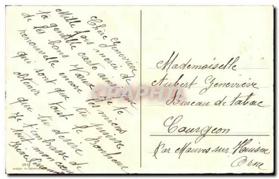 Arranjo de tulipas e anêmonas — Boa Ano — MADE IN GERMANY — Verso