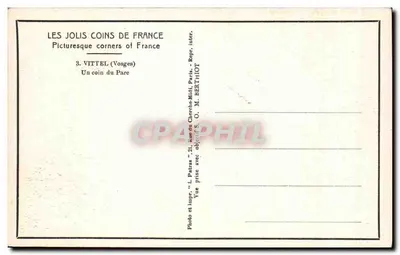 Vittel (Vosges) — Widok z parku — L. Patras — Rewers