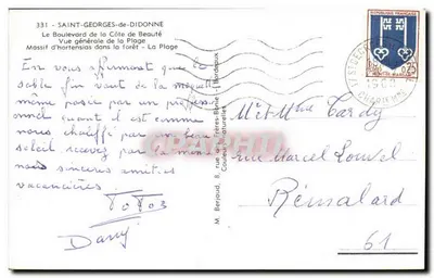 Saint-Georges-de-Diddonne — Recuerdo de Saint-Georges-de-Diddonne — Tito — Reverso