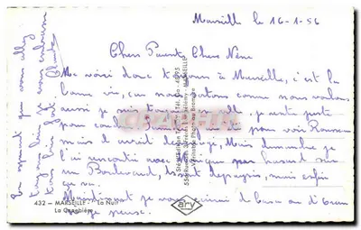 A Noite em Marselha — Rue de la Canebière — Edição Ary — Verso