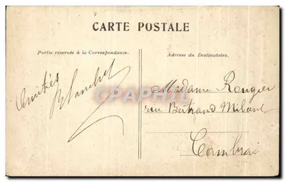 Parijs — Het Châtelet — Onbekende uitgever, serie-nummer niet zichtbaar — Achterkant
