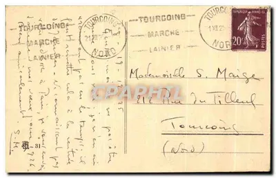 Bilhete postal antigo Catedral de Estrasburgo Portão sul Igreja e Sinagoga — Verso