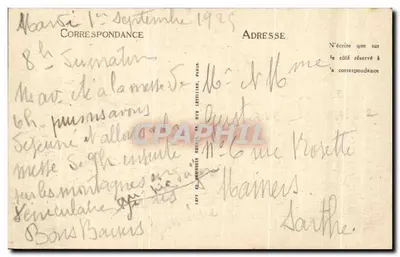 Lourdes - A Virgem coroada e o Castelo - LL — Verso