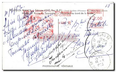 Trasa Tourmalet — Pasterze przy trasie — Wydawnictwo JOVÉ, Pau (B.P.) — Rewers