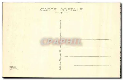 Bordeaux — Vista de la terraza del jardín público — 72 — Reverso