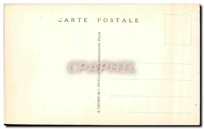 Stara pocztówka Paryż, ulica Champes Elysees — Rewers