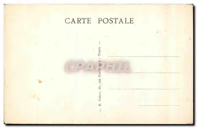 Azay-le-Rideau (Indre-et-Loire) — Het Nationale Kasteel (Historisch monument, 16e eeuw) — A.P. — Achterkant