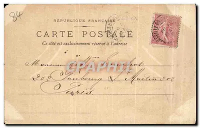 Avignon — Schloss der Päpste — Hauptansichten Nr. 4 — Verlag Paris — Rückseite