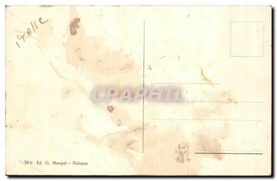 Santa Cecília em êxtase e Santos — Raffaello Sanzio d'Urbino — Ed. G. Mengoli Bologna — Verso