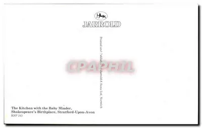 A cozinha com a babá — Shakespeare's Birthplace, Stratford-upon-Avon — Jarrold & Sons Ltd. — Verso