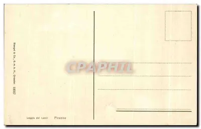 Loggia del Lanzi — Florença — Stengel & Co., G.m.b.H., Dresden 19087 — Verso