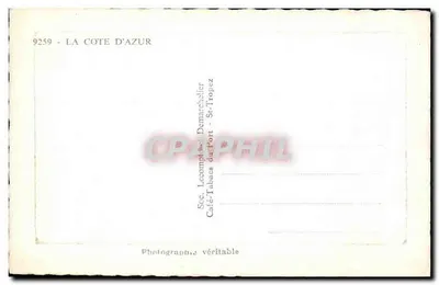 Saint Tropez — zachód słońca — L.&D. — Rewers