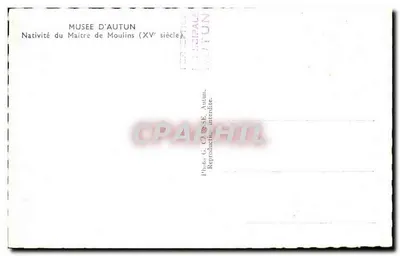 Narodziny Pana Jezus — XV wiek — Muzeum w Autun — Rewers